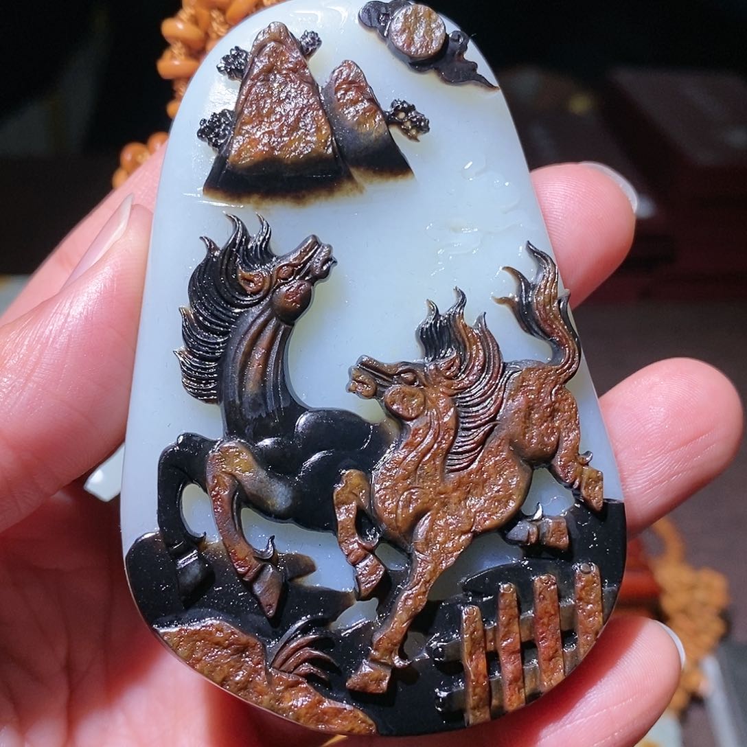 和田玉挂件未镶嵌