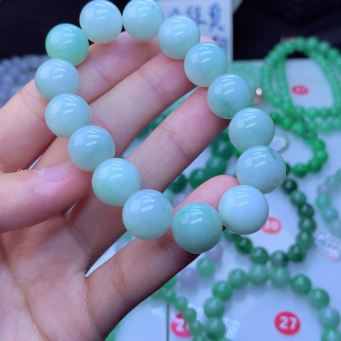 翡翠毛衣链未镶嵌13