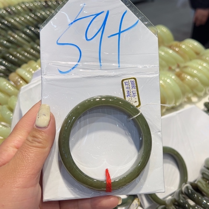 和田玉手镯未镶嵌用****7