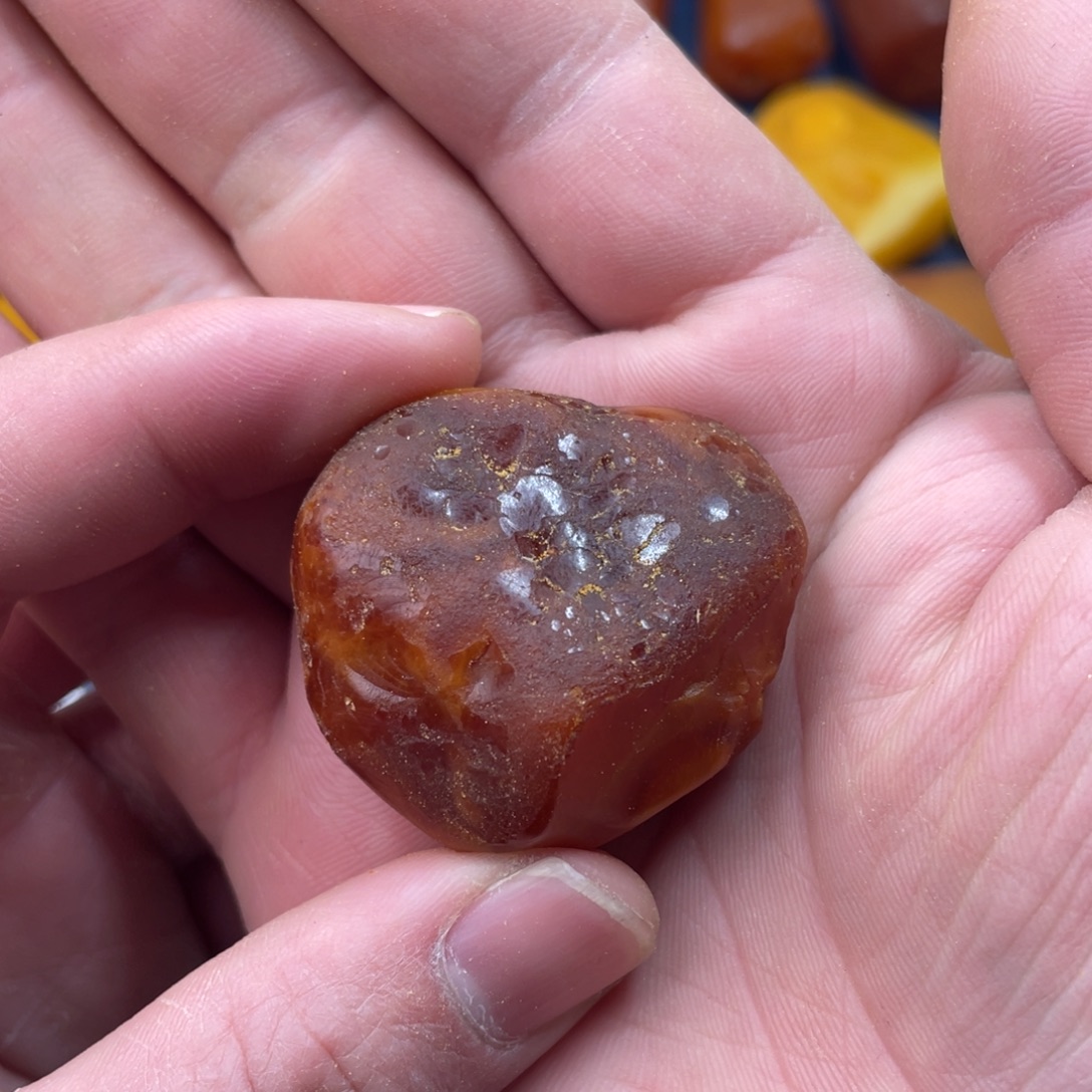 梵***影定制琥珀未镶嵌蜜蜡订制指环