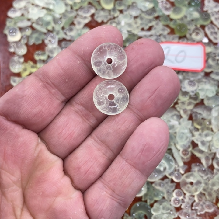 蛇纹石玉合金颈饰