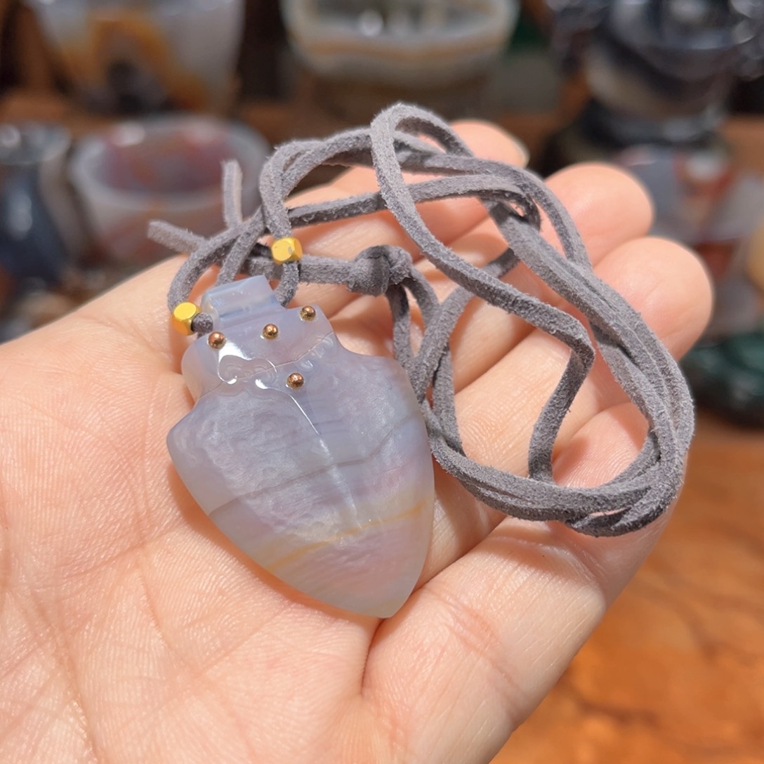 玛瑙/玉髓吊坠合金