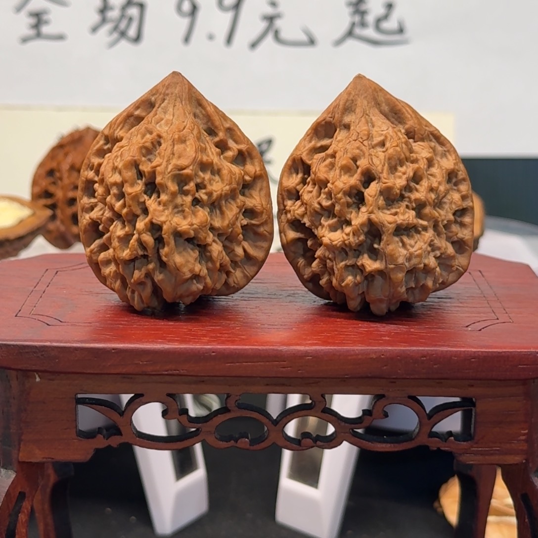 风***野把件文玩核桃42尺王勇官帽全品无药无修原生态