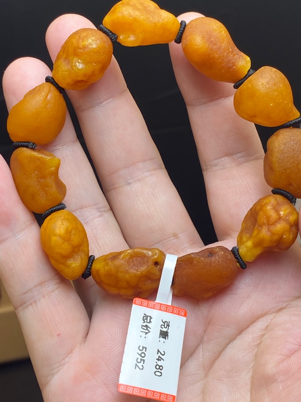 天然的海飘籽随型手串 保真保天然保原矿