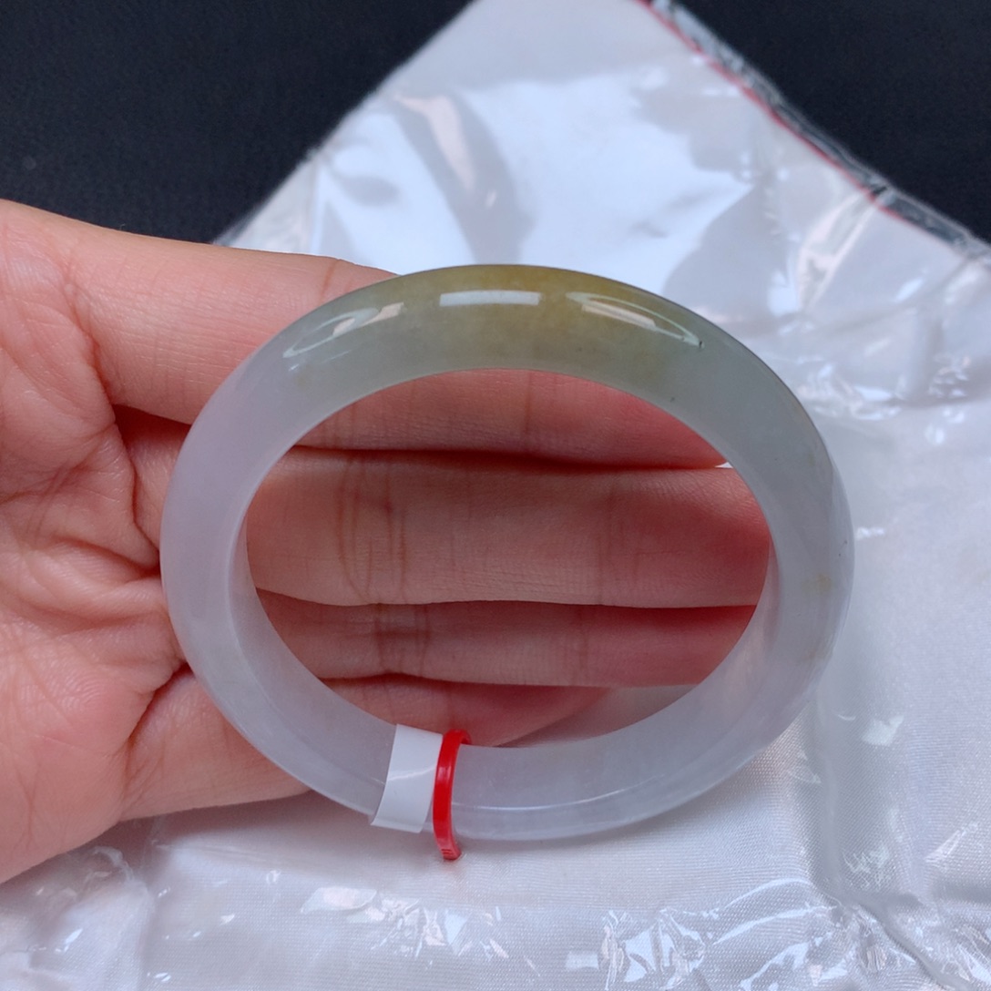 翡翠手镯未镶嵌双*天然