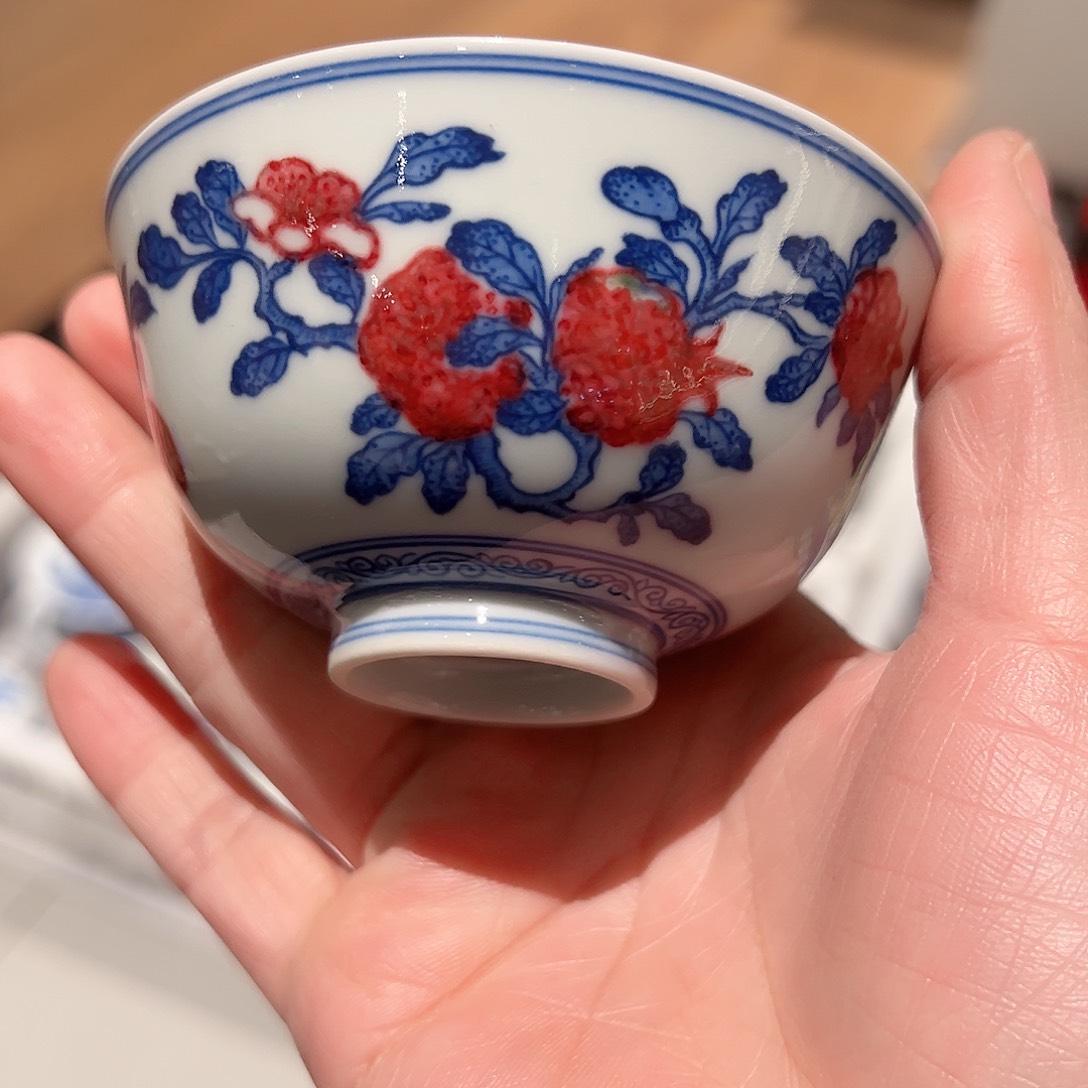 微瑕臻玉古坊原矿青花釉里红