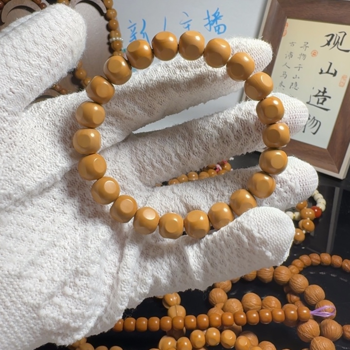 猴头核桃吊坠精工小六方猴头手串