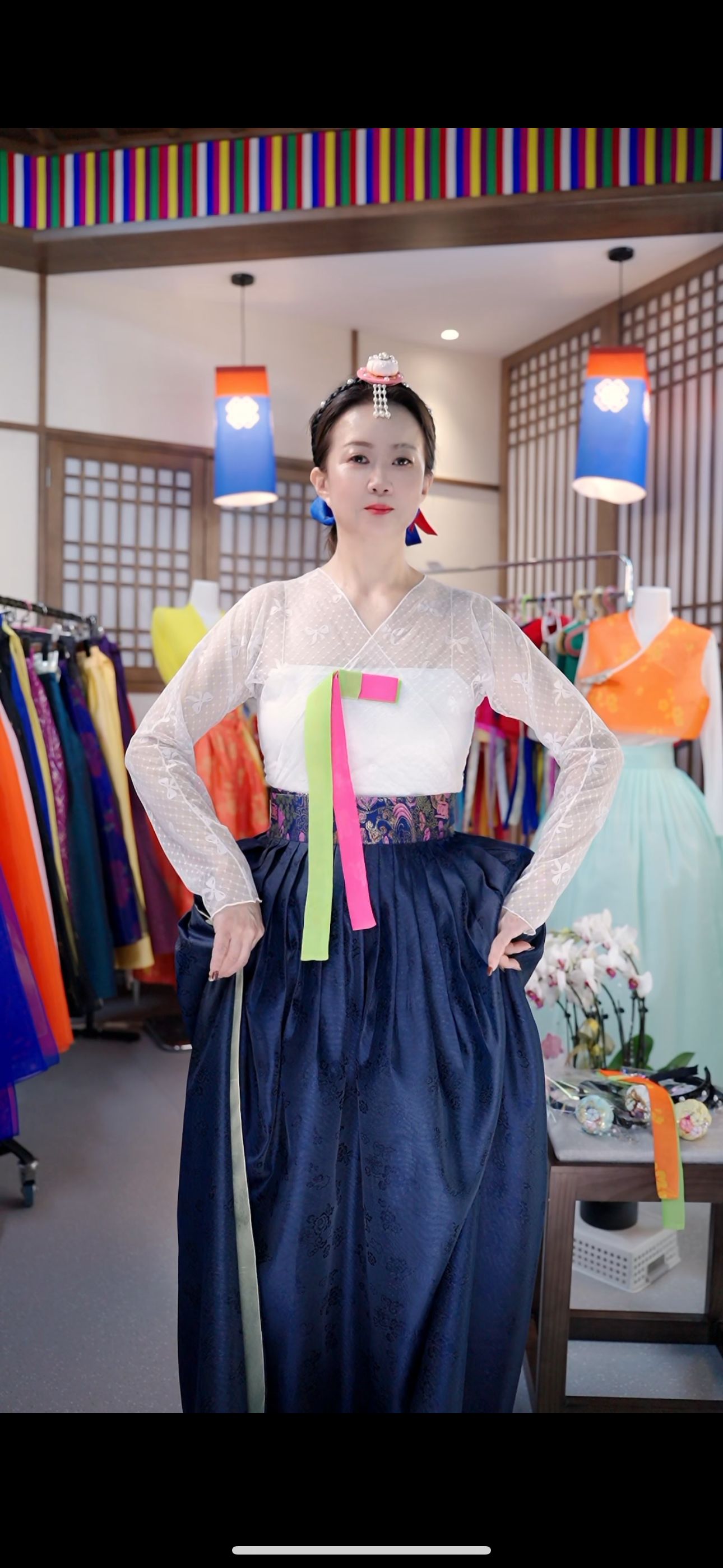 【蝴蝶结上衣】朝鲜族民族服定制  朝鲜服 朝鲜舞专用服饰民族风