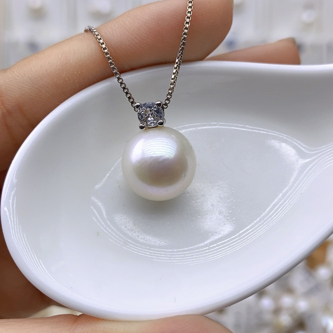淡水珍珠未镶嵌吊坠(赠链)