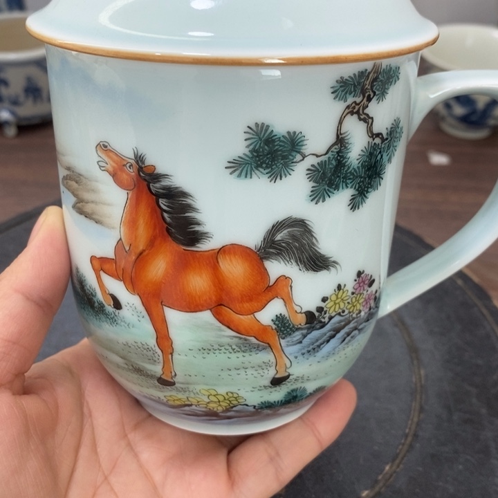 摆件冬**阳景德镇陶瓷艺术品