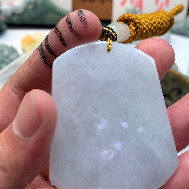 翡翠未镶嵌颈饰保真天然a货翡翠