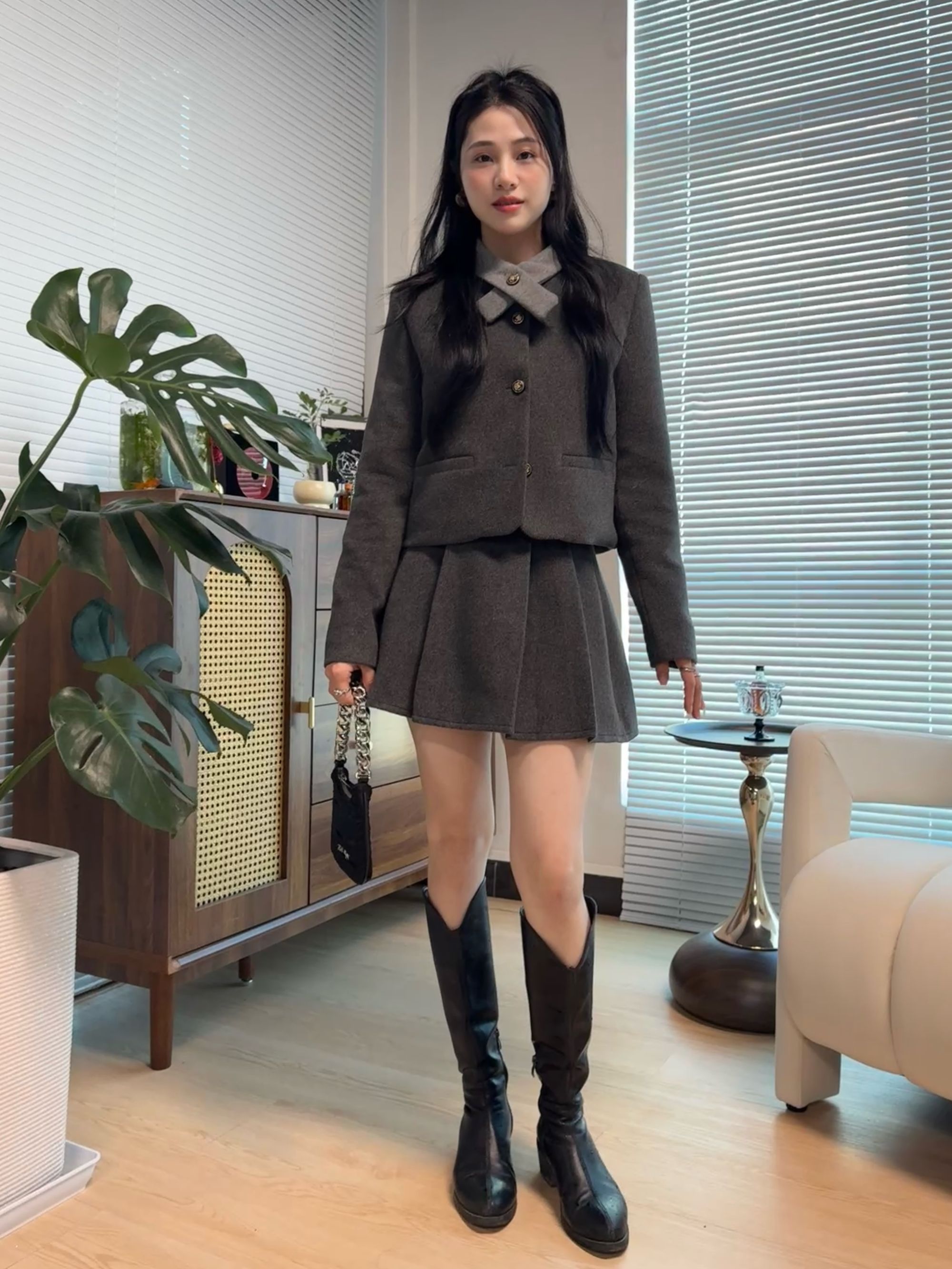 【高端定制女装】小香风系列秋冬新款zhuan柜显瘦轻奢套装