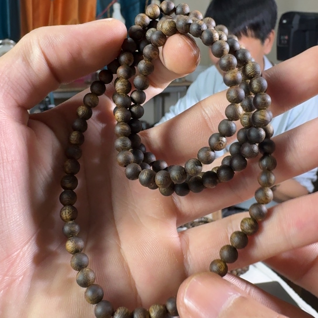 奇楠沉香手串卡0.5多圈 11g