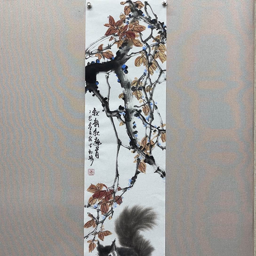 国画艺术家真人手绘