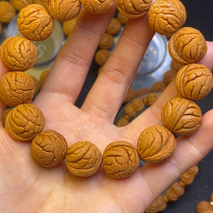 桃核吊坠秦岭龙纹17尺寸