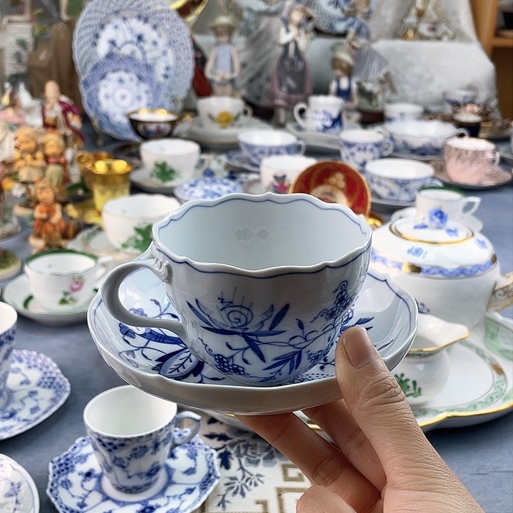 中古欧瓷瓷器小房子