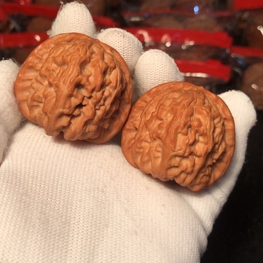 把件文玩核桃白狮子39