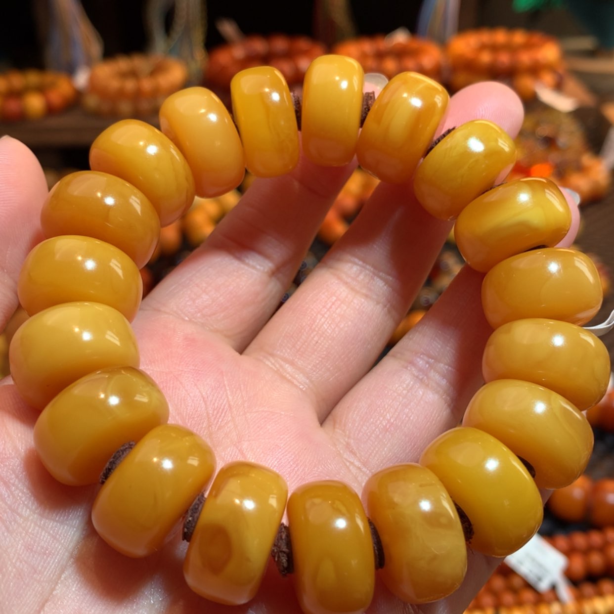 【闪购商品】手串蜜蜡未镶嵌蜜蜡手串