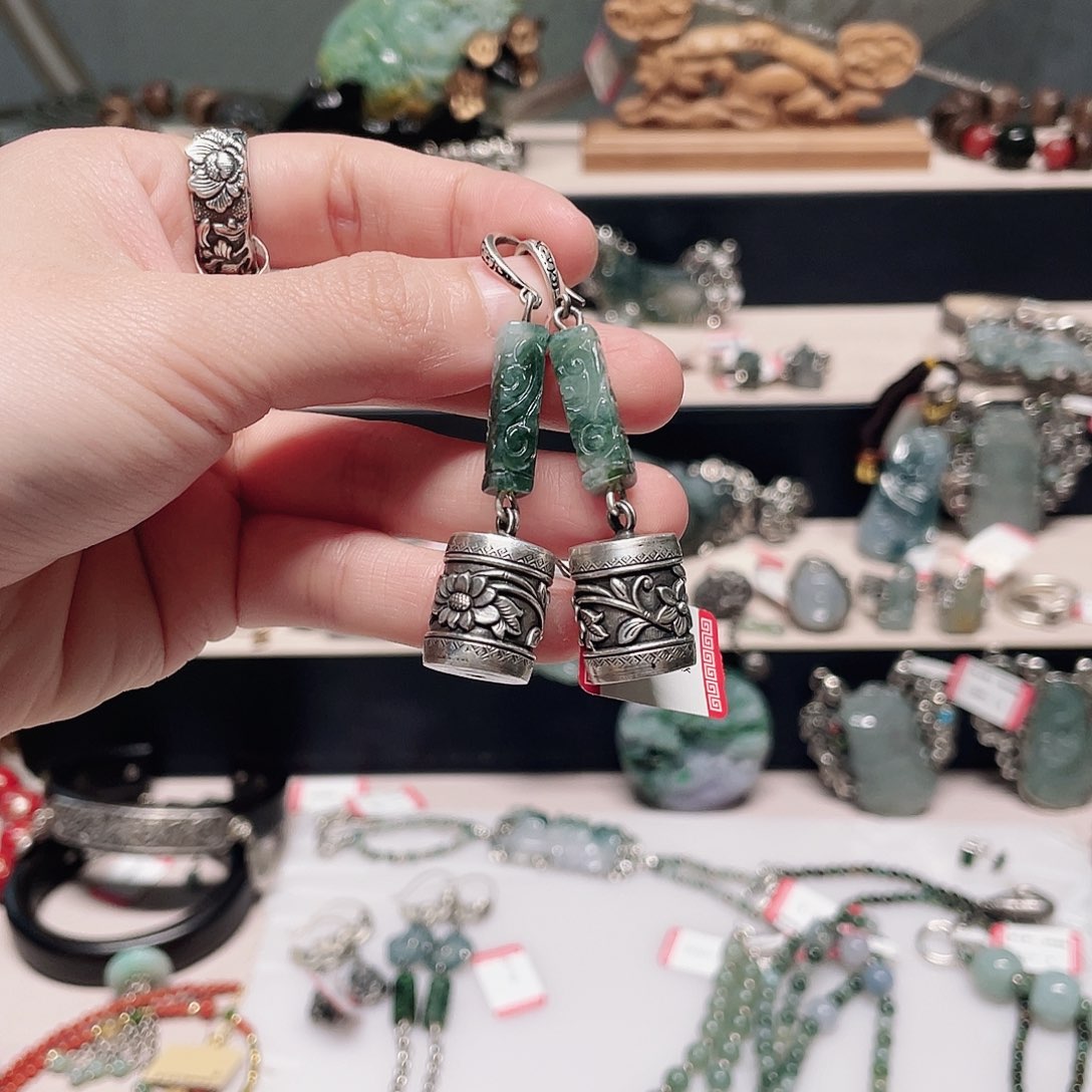 足银复古纯银耳环