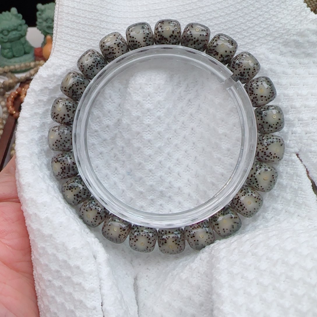 星月菩提手串黑冰大眼睛10*9