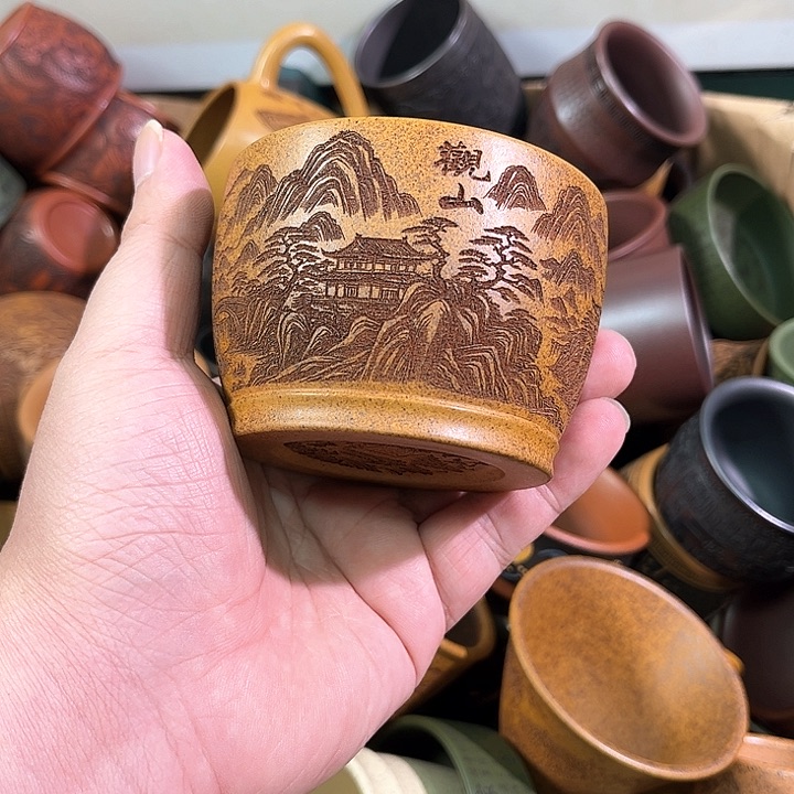 茶杯紫砂全手工紫砂主人杯