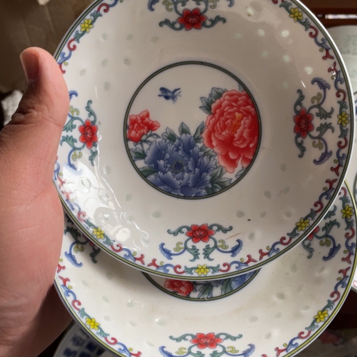 瓷碗景德镇高温细白瓷