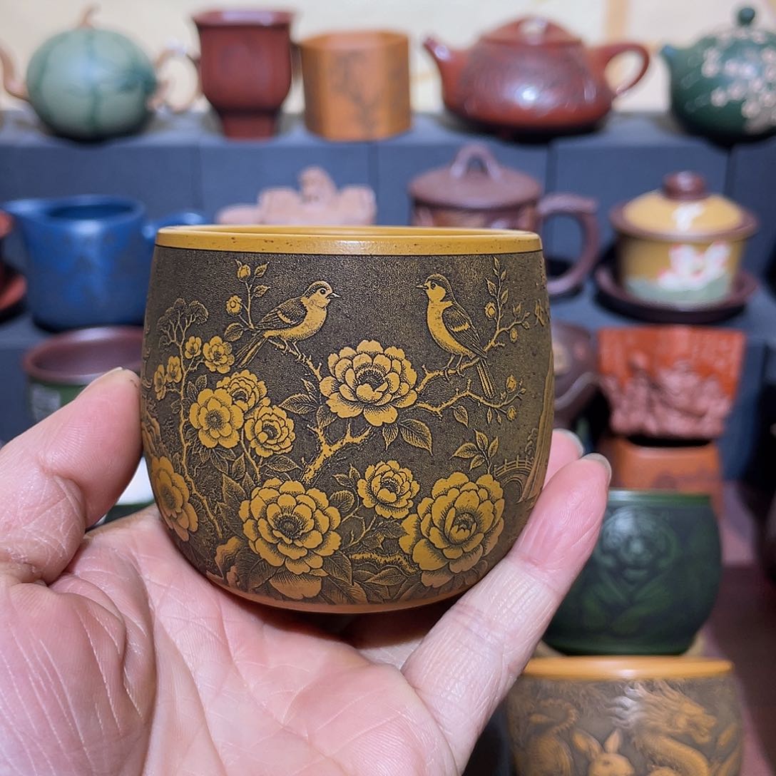 原矿紫砂手工主人杯