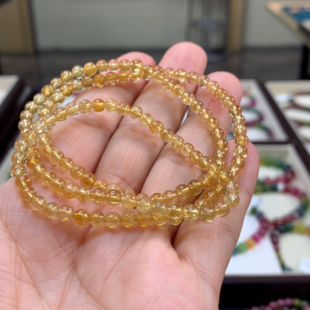 未镶嵌碧玺手链4.5左右