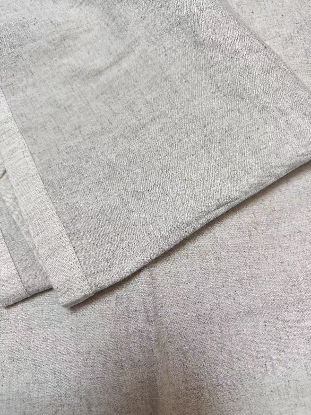 《罗布云感》出口尾单罗布麻➕汉麻➕氨纶雨露包边枕巾(一对)简约