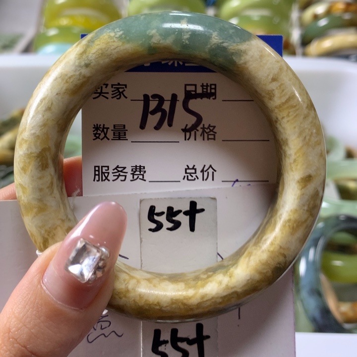 蛇纹石玉手镯未镶嵌1315