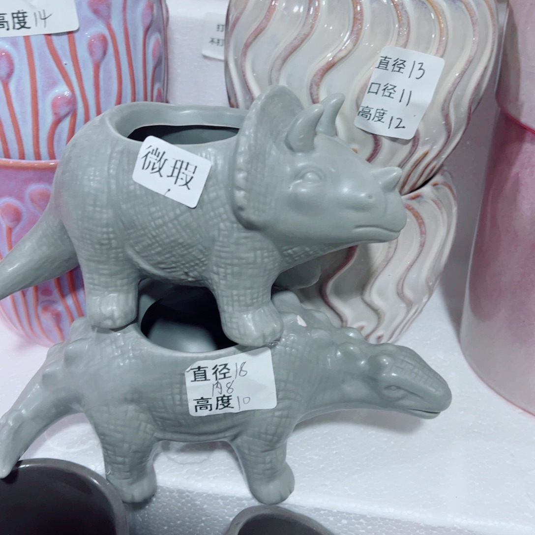 有孔，陶瓷花盆满10米包邮发货