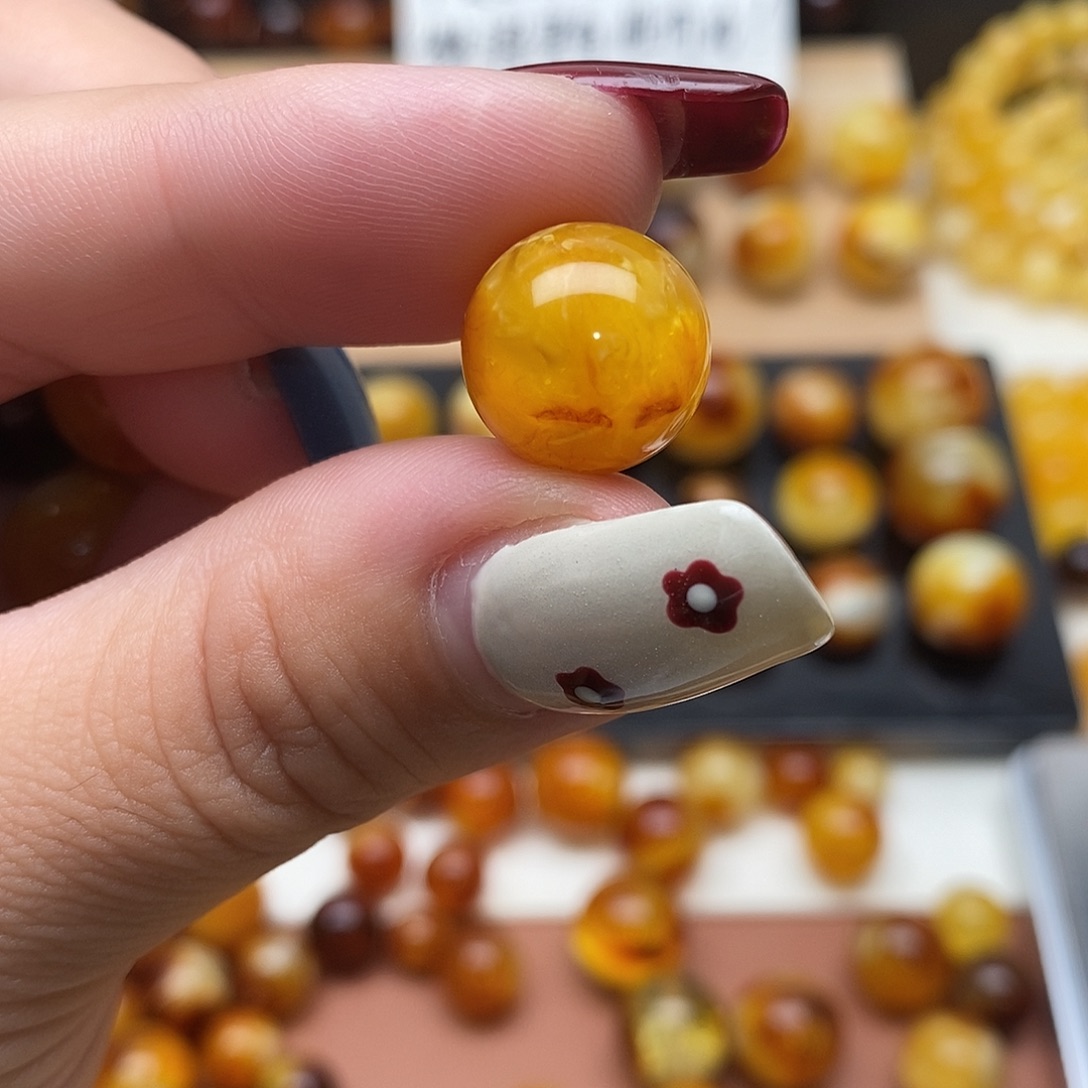 终***6裸石琥珀未镶嵌蜜蜡