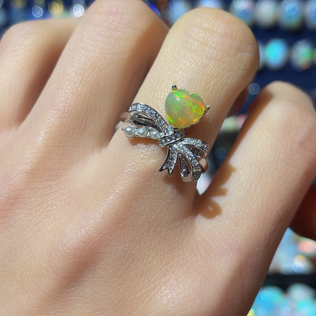 欧泊欧泊戒指银S925镶嵌