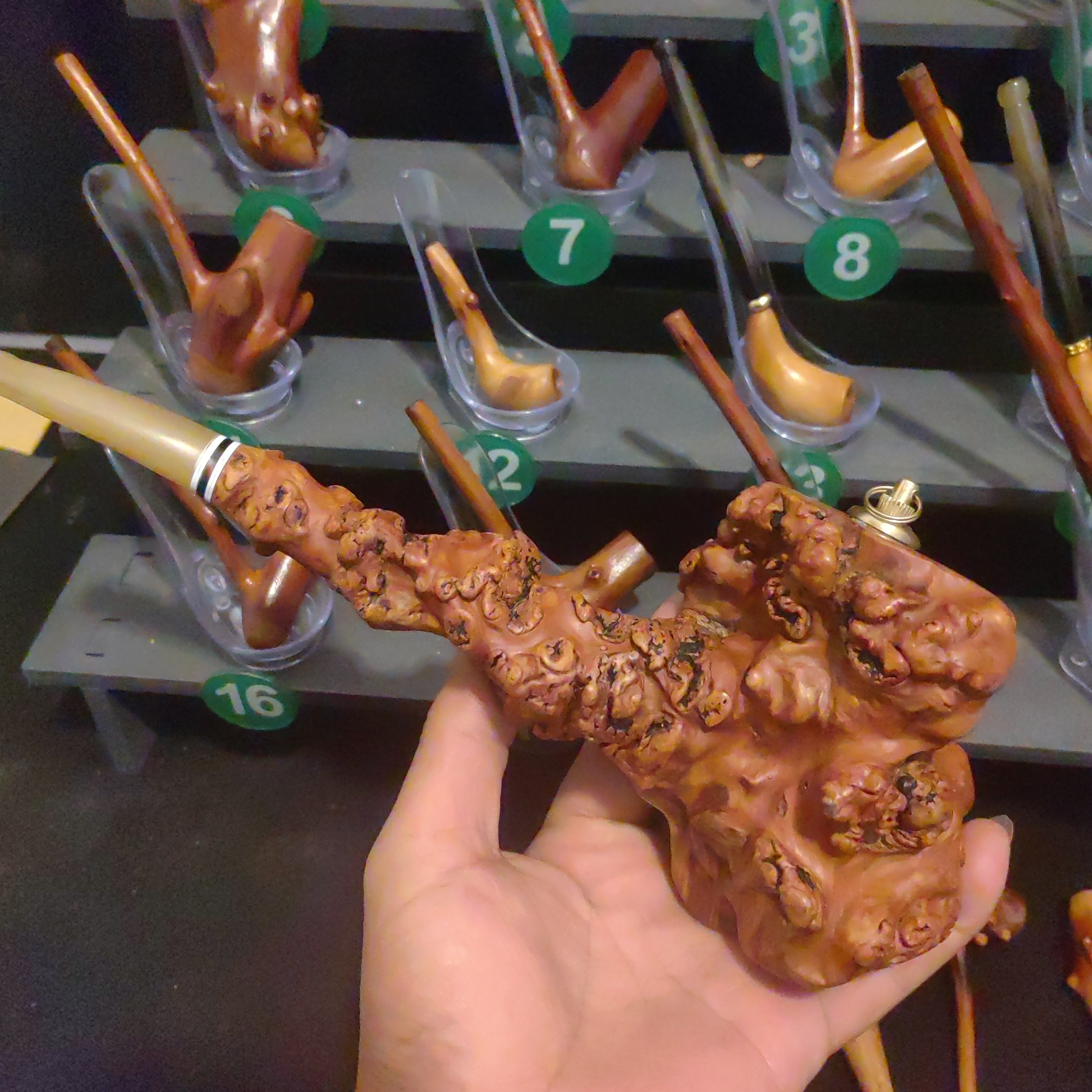 檬子木根料手工烟斗，可用烟丝，老皮，粗支