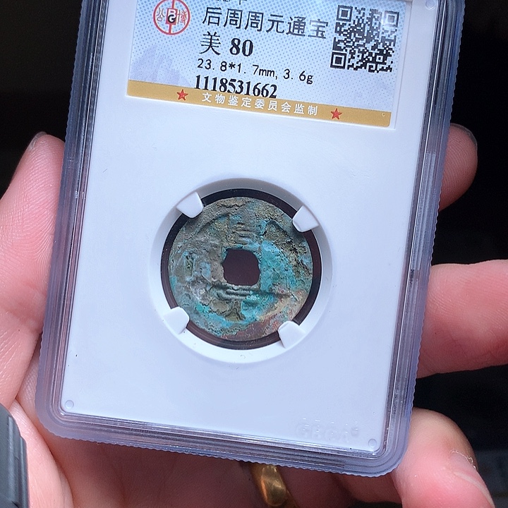 铜Wj公博评级币周元1662
