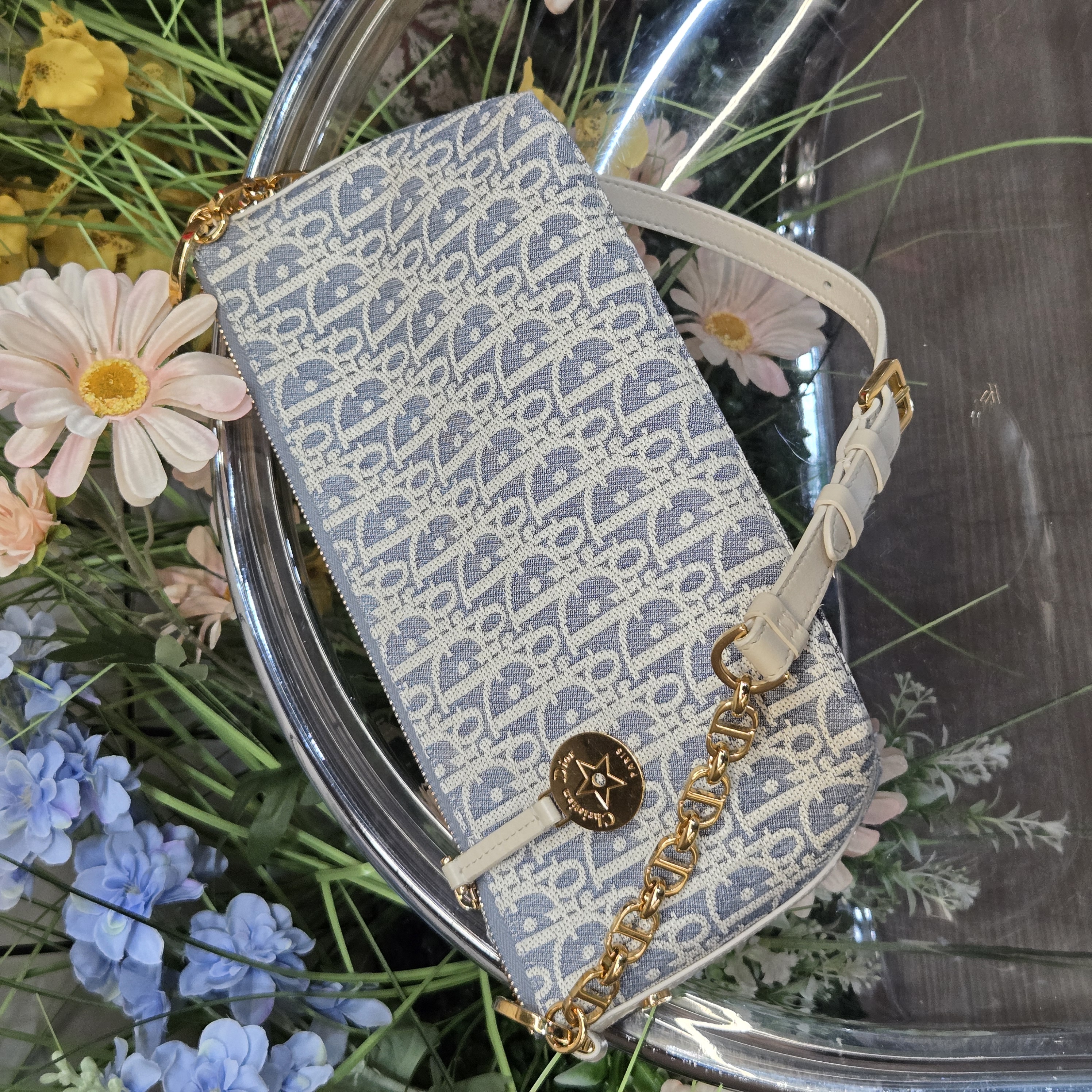 95新 DIOR/迪奥 达达/在售新款老花帆布饭盒包