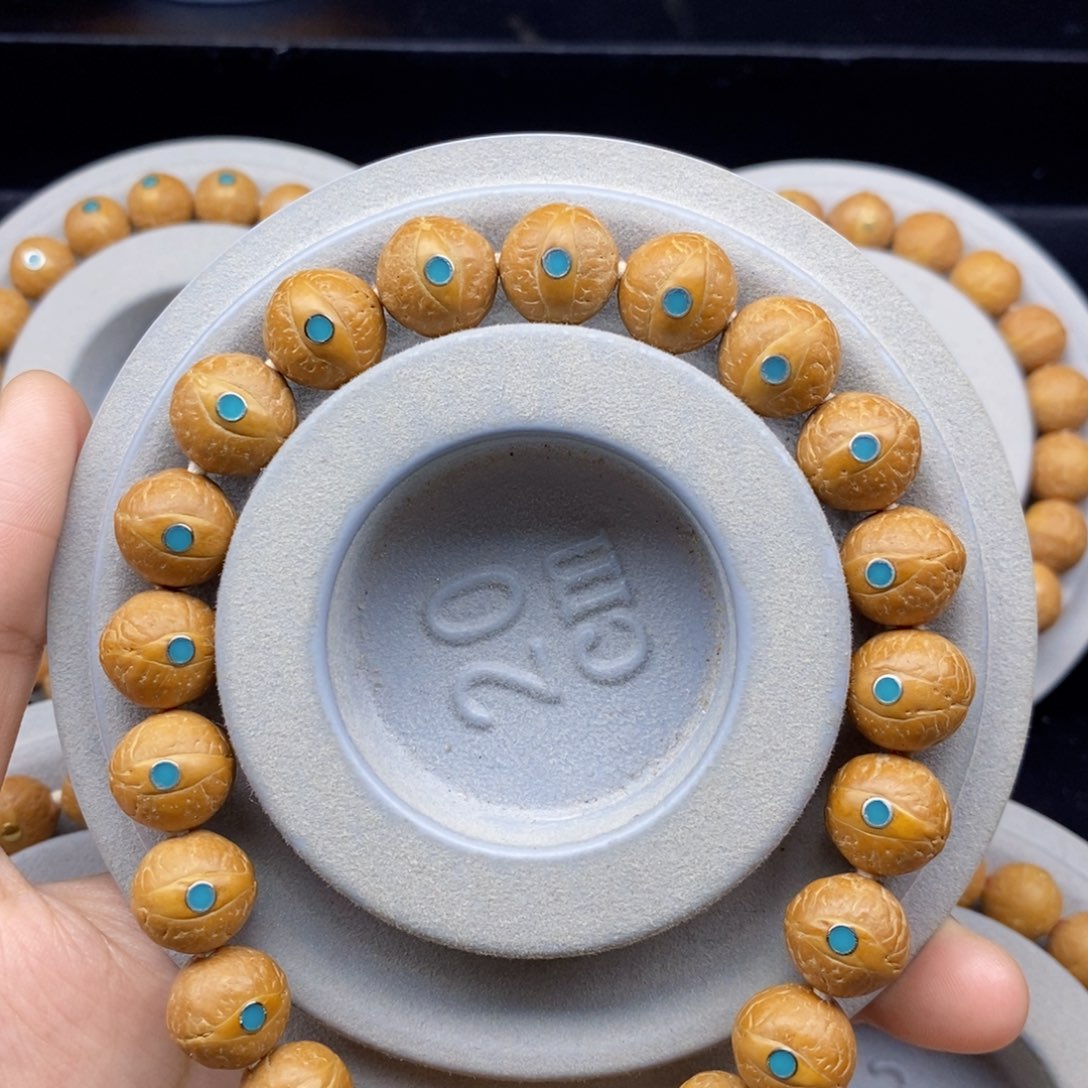 凤眼菩提手串12.5+新籽松