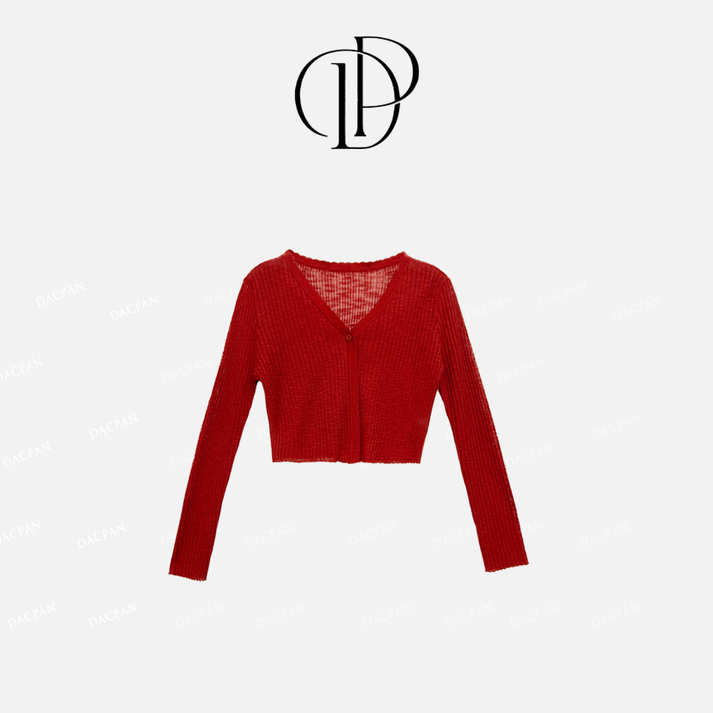 DACPAN-“云雾之间”花边针织开衫 2025/盼·PP 13024