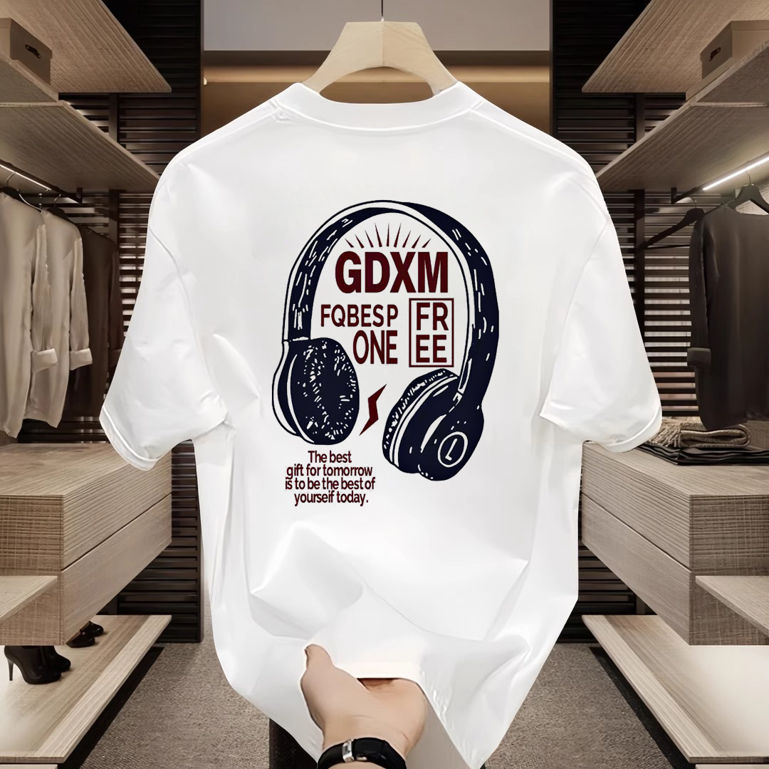 新疆棉纯棉夏季短袖白色t恤重磅宽松男生女士情侣款打底衫半袖T