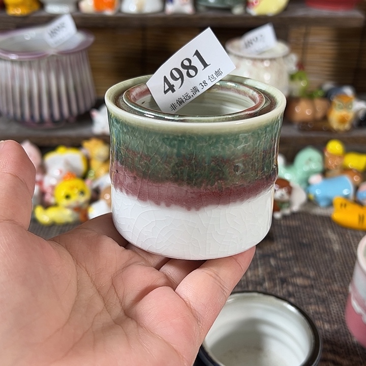 口5 手工花盆满30包邮