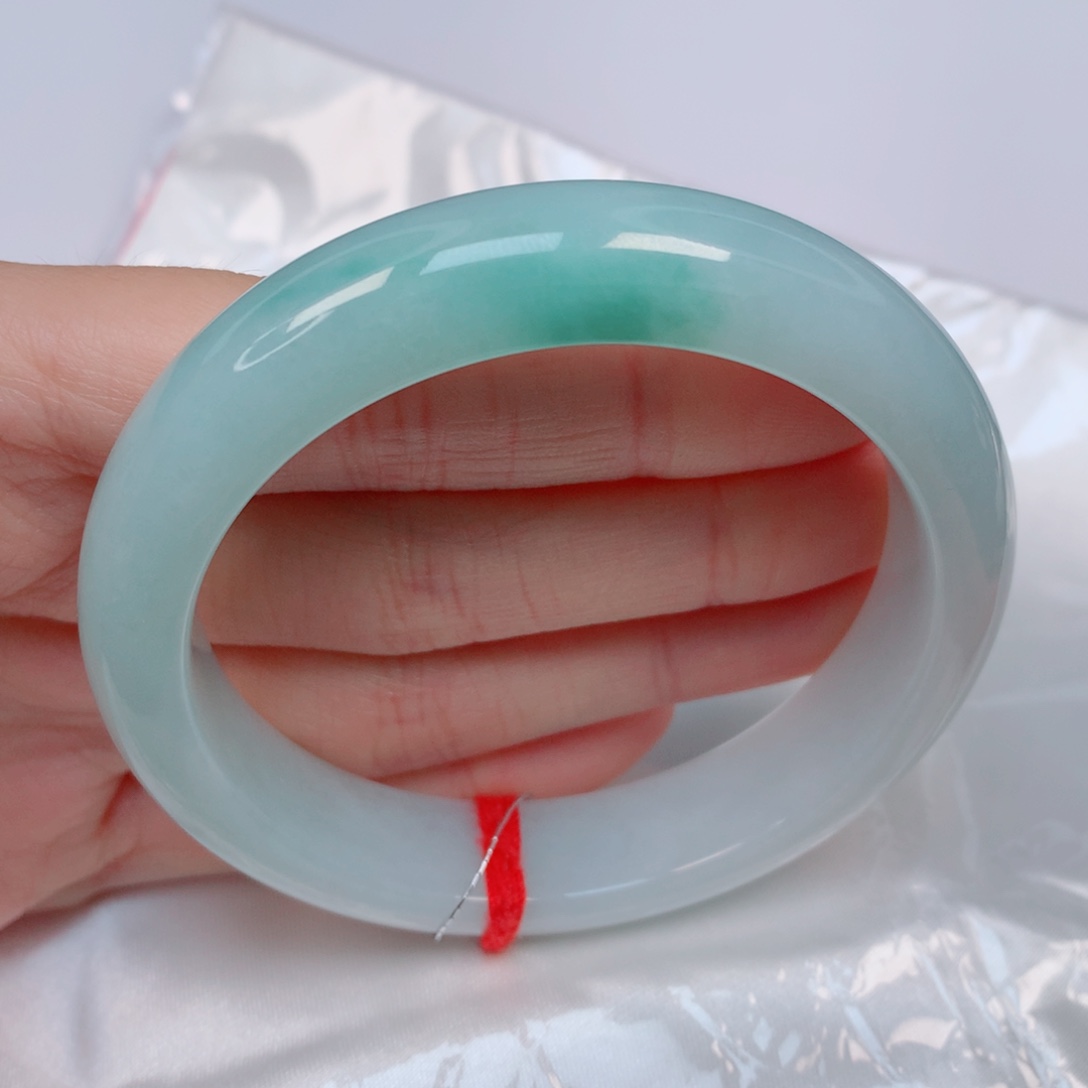 翡翠手镯未镶嵌57正圈