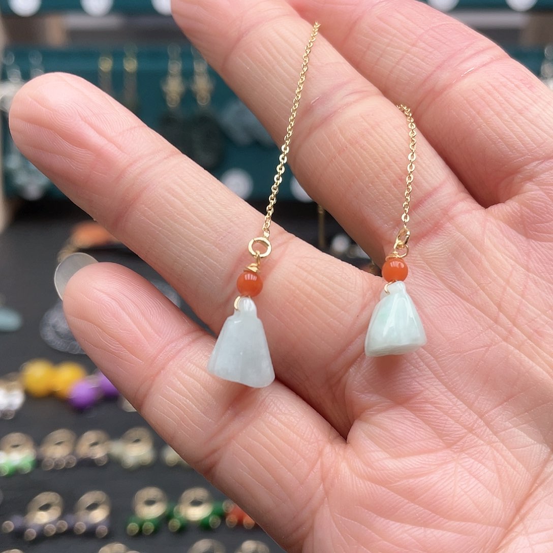 未镶嵌翡翠耳饰1477