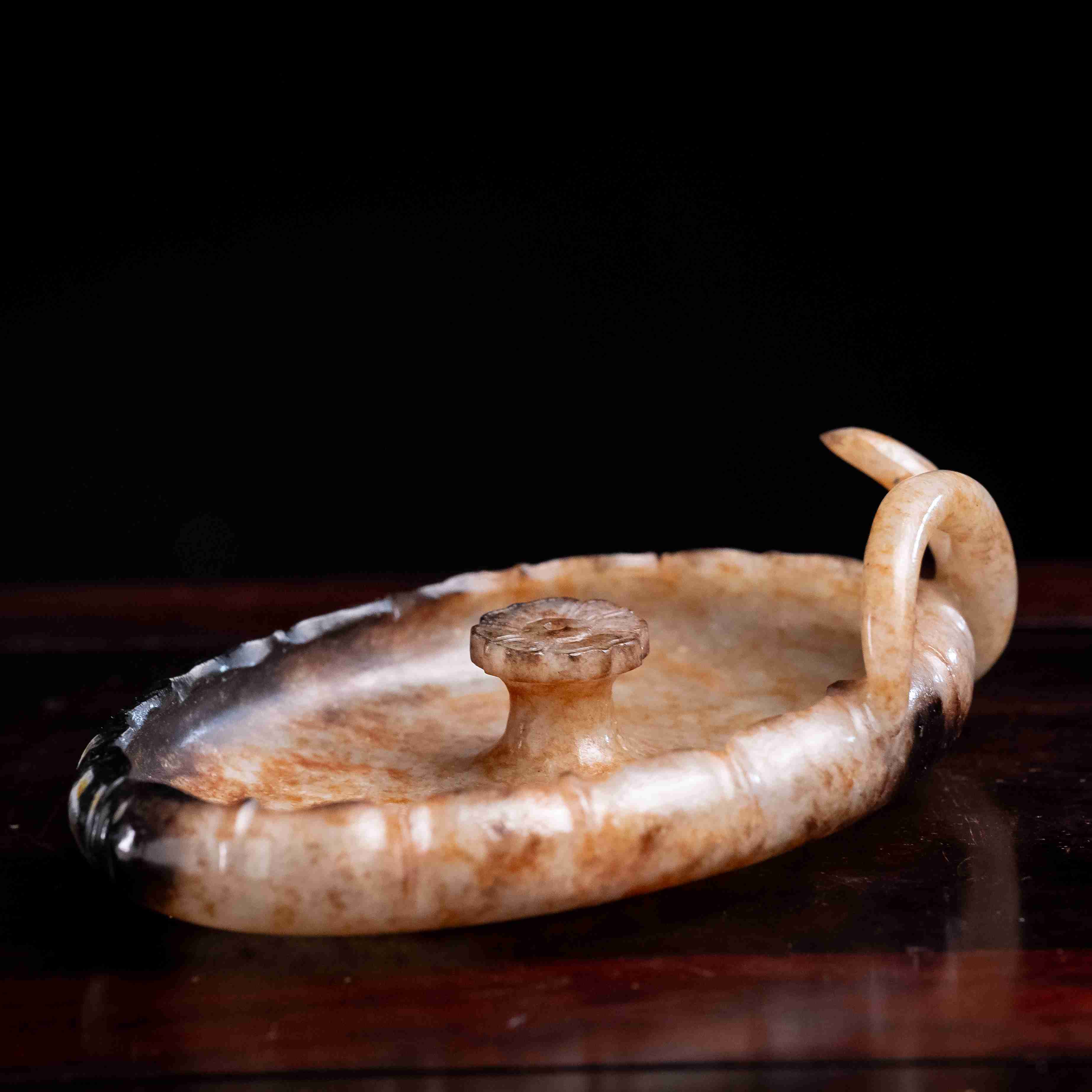 1859明代和田玉文房香插2177