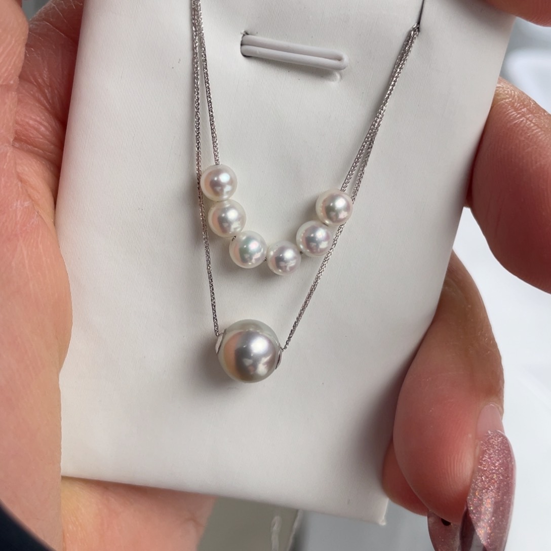 海水珍珠颈饰18K金镶嵌