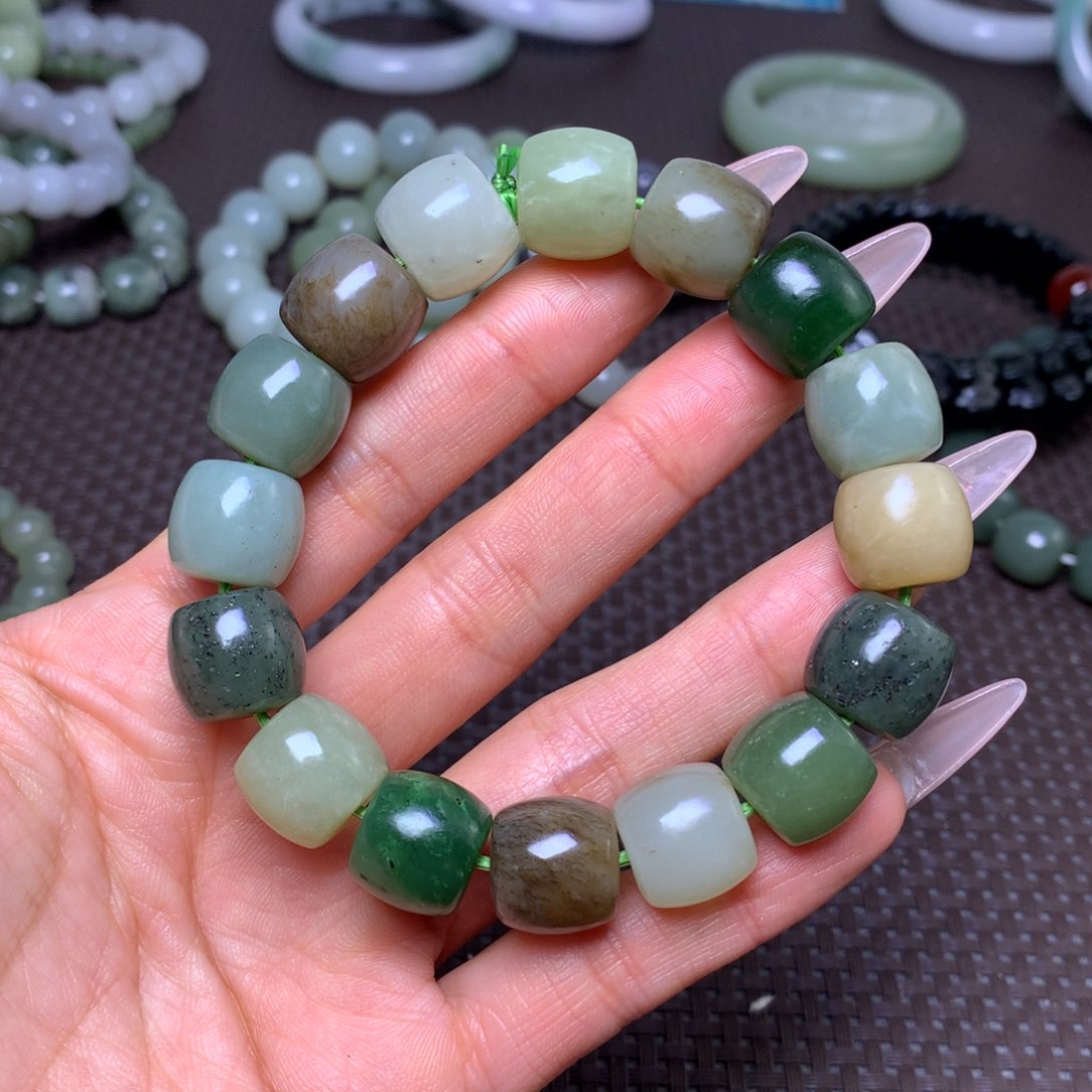 未镶嵌手串和田玉卡14