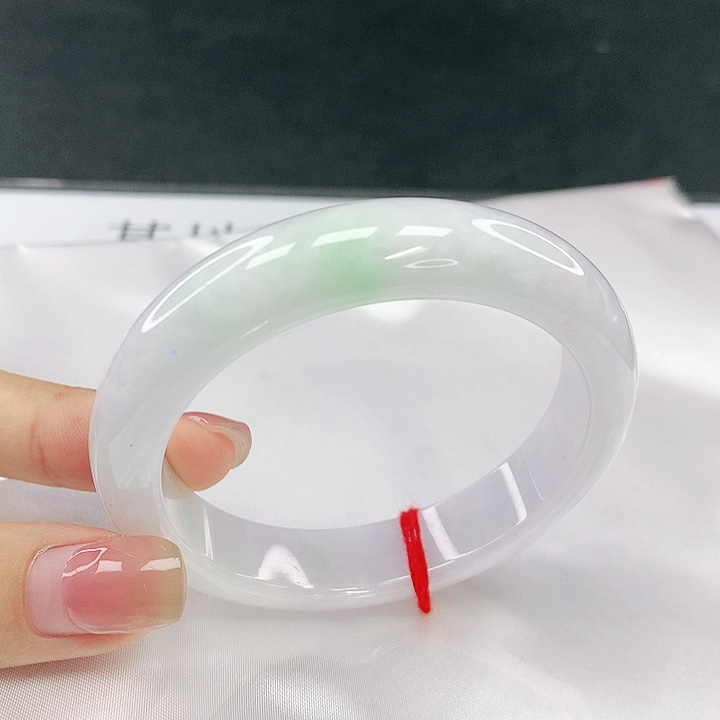 翡翠未镶嵌手镯圈53，40192