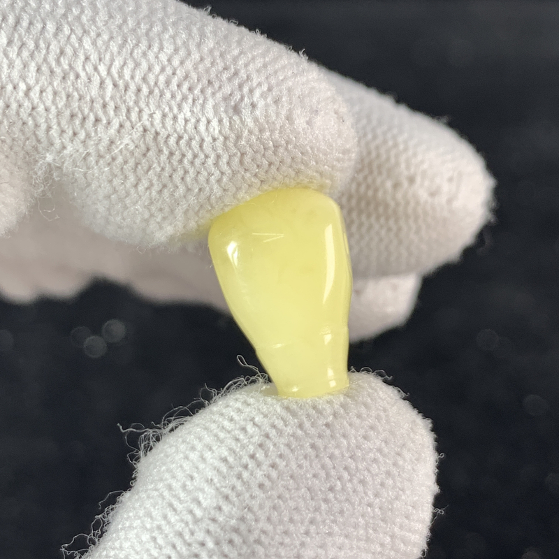 S1075原矿俄料尺寸9.9*15.5mm蜜蜡三通佛头单颗文玩配饰支持复检