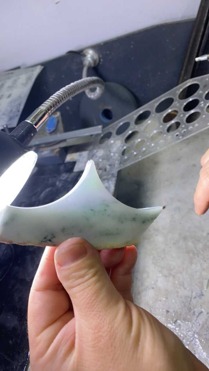 觅羽翡翠手镯定制 边角料