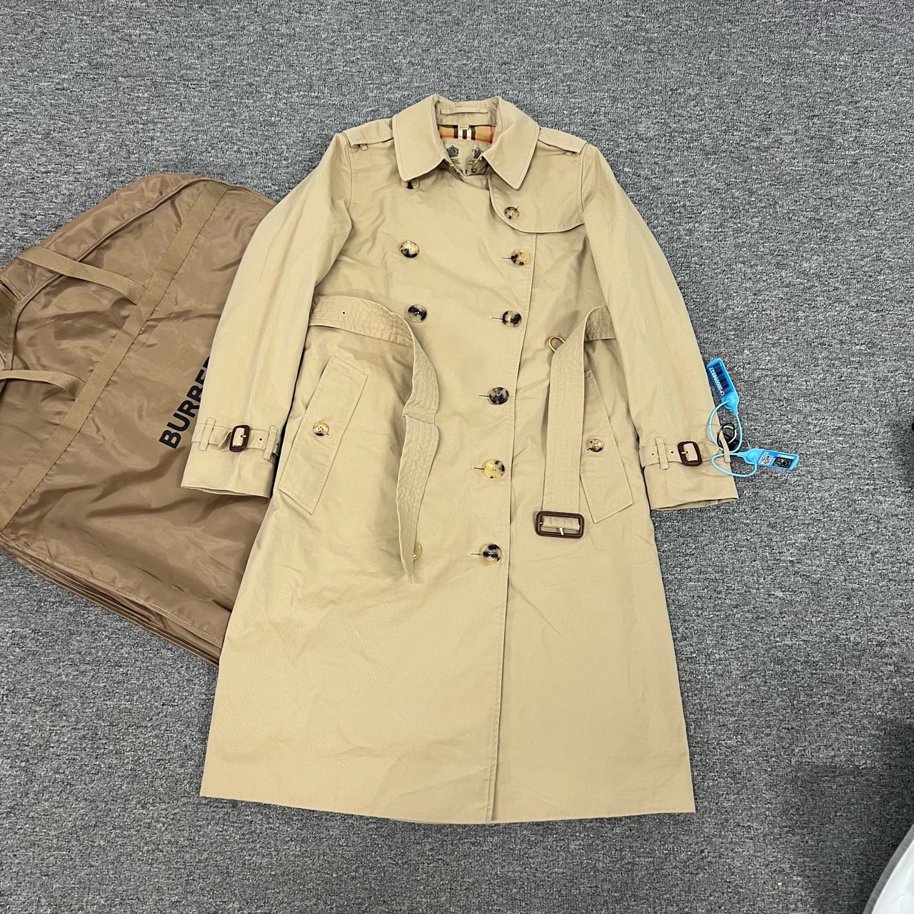 99新 BURBERRY/博柏利 Burberry风衣 uk4 双皇冠新款肯辛顿
