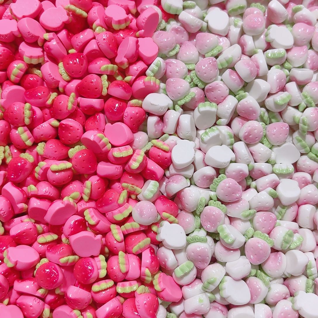 塑料想念金粉迷你渐变草莓100